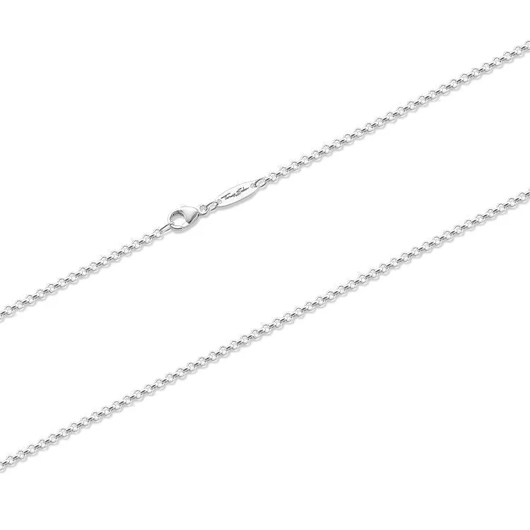 Thomas Sabo Jewellery Thomas Sabo Charm Club Sterling Silver Round Belcher Chain 45cm