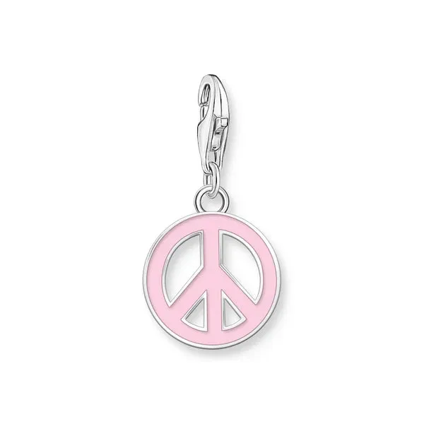Thomas Sabo Jewellery Thomas Sabo - Charm Pink Peace Symbol