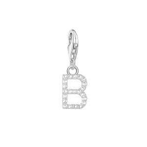 Thomas Sabo Jewellery Thomas Sabo Charmista Sterling Silver Letter B Charm Pendant