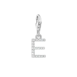 Thomas Sabo Jewellery Thomas Sabo Charmista Sterling Silver Letter E Charm Pendant