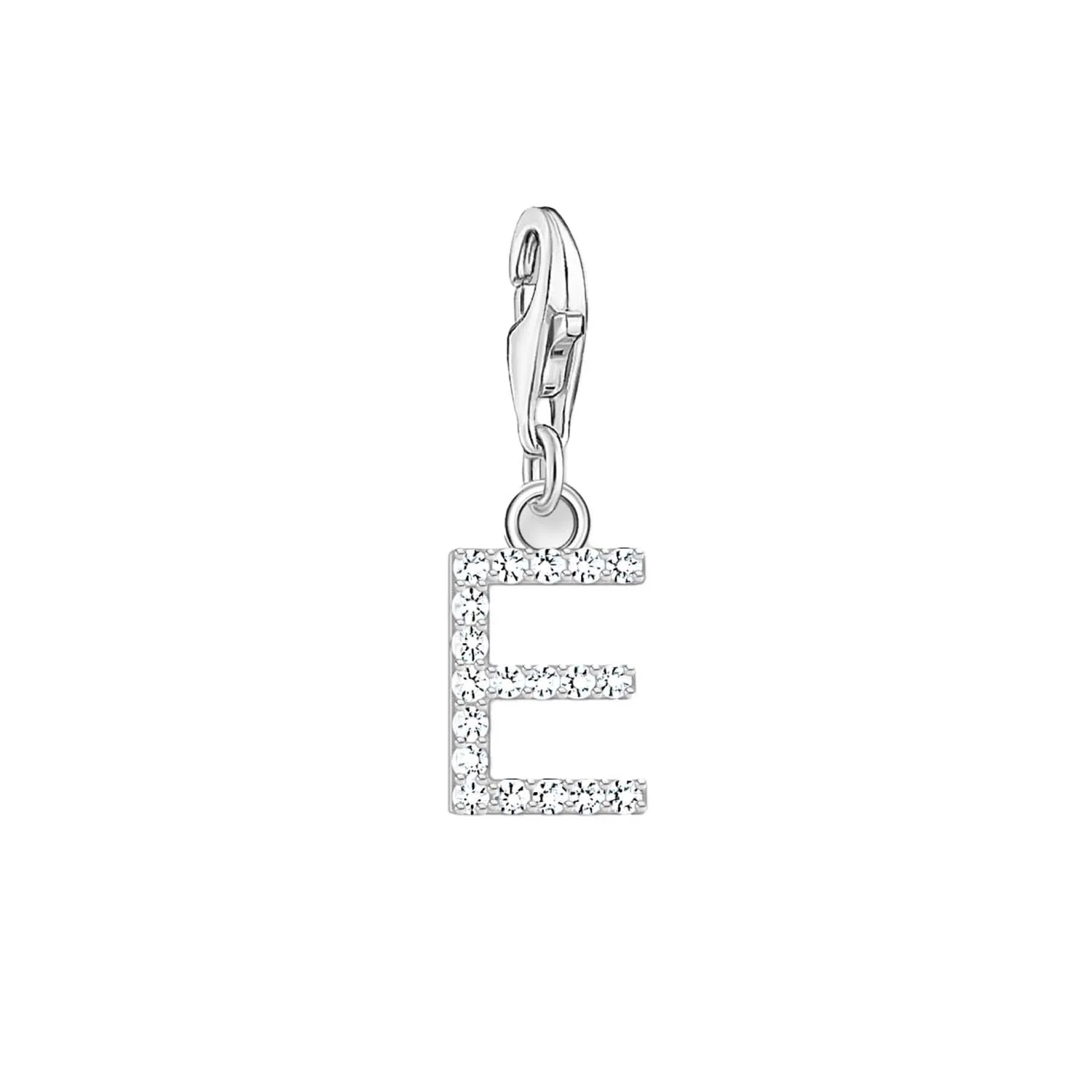 Thomas Sabo Jewellery Thomas Sabo Charmista Sterling Silver Letter E Charm Pendant