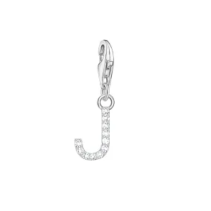 Thomas Sabo Jewellery Thomas Sabo Charmista Sterling Silver Letter J Charm Pendant