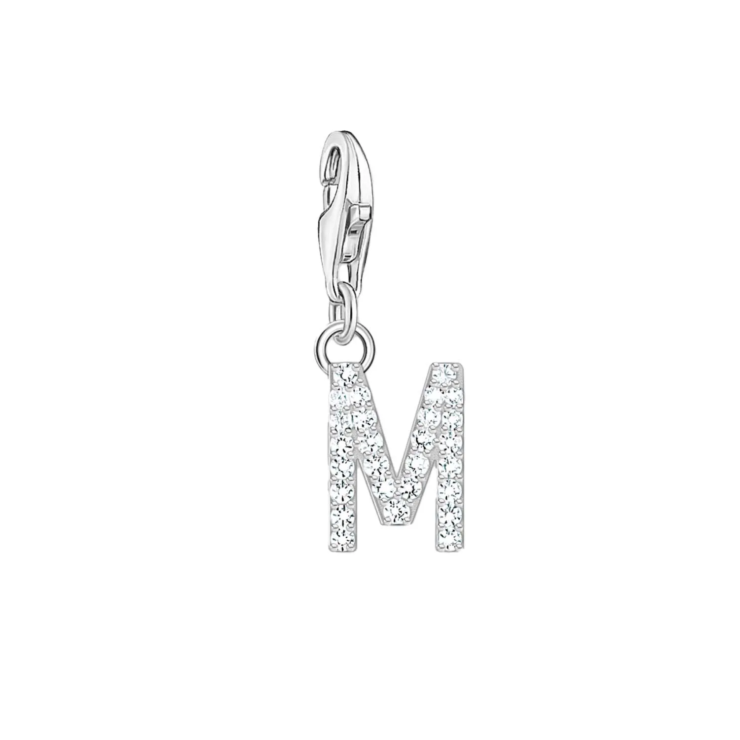 Thomas Sabo Jewellery Thomas Sabo Charmista Sterling Silver Letter M Charm Pendant