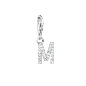 Thomas Sabo Jewellery Thomas Sabo Charmista Sterling Silver Letter M Charm Pendant