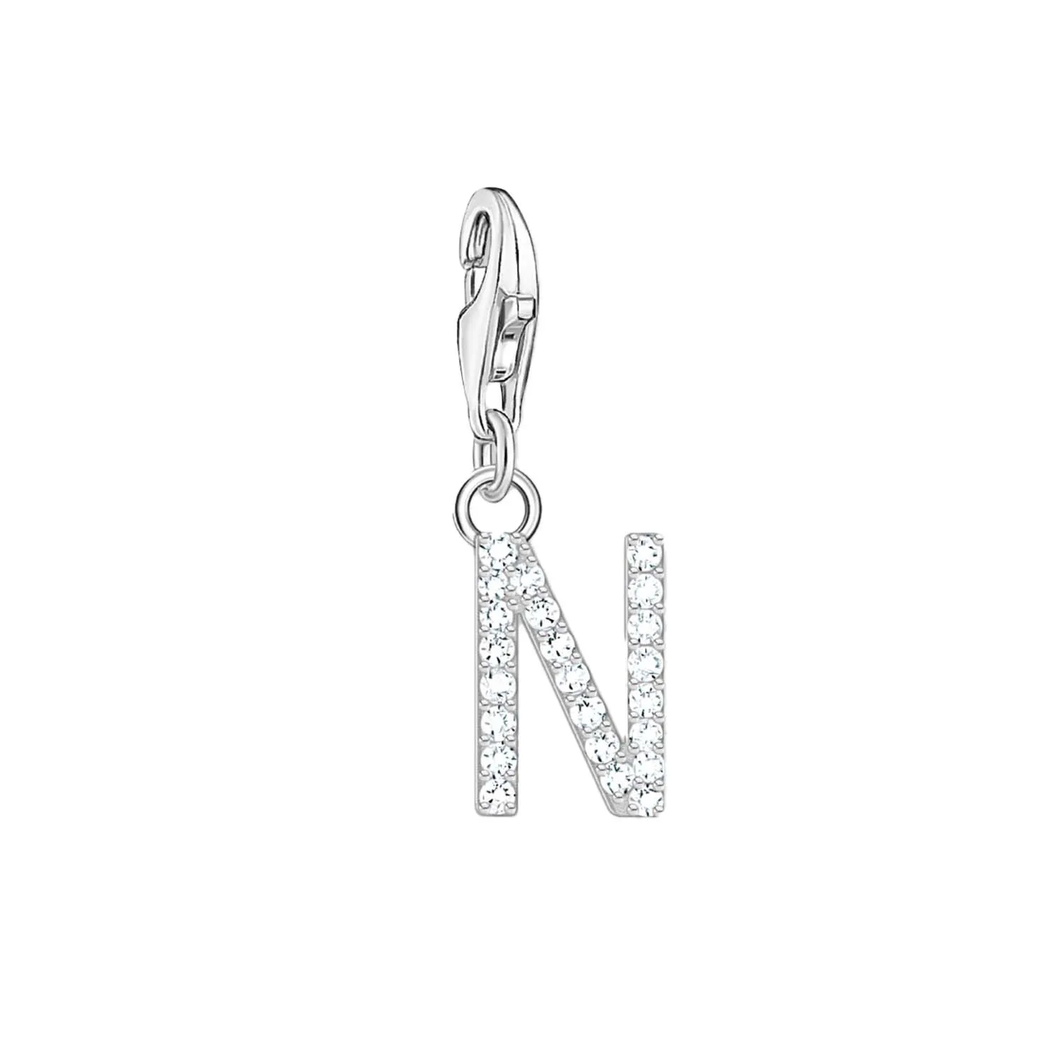 Thomas Sabo Jewellery Thomas Sabo Charmista Sterling Silver Letter N Charm Pendant