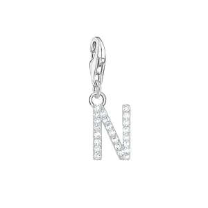 Thomas Sabo Jewellery Thomas Sabo Charmista Sterling Silver Letter N Charm Pendant