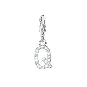 Thomas Sabo Jewellery Thomas Sabo Charmista Sterling Silver Letter Q Charm Pendant