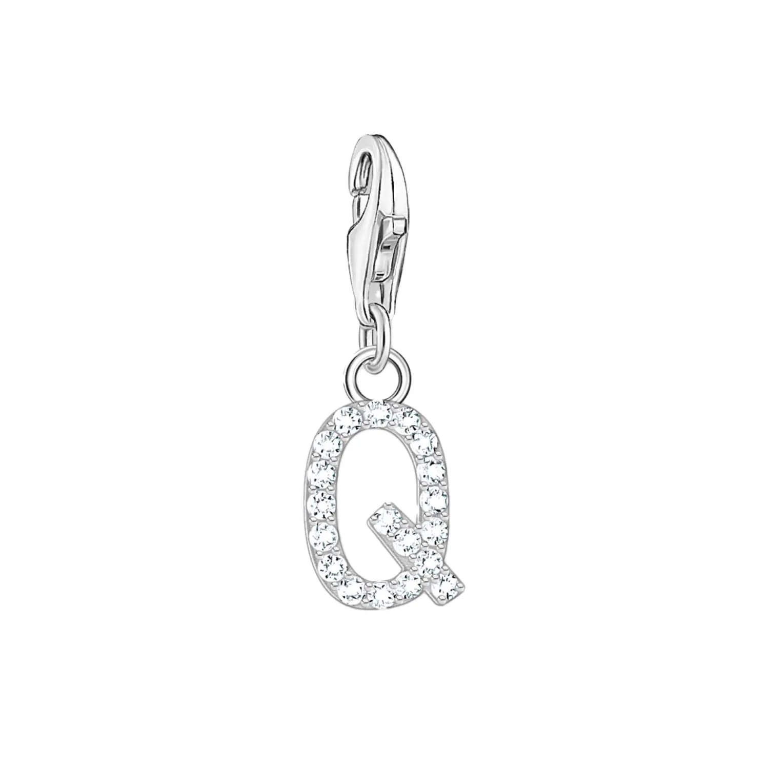 Thomas Sabo Jewellery Thomas Sabo Charmista Sterling Silver Letter Q Charm Pendant