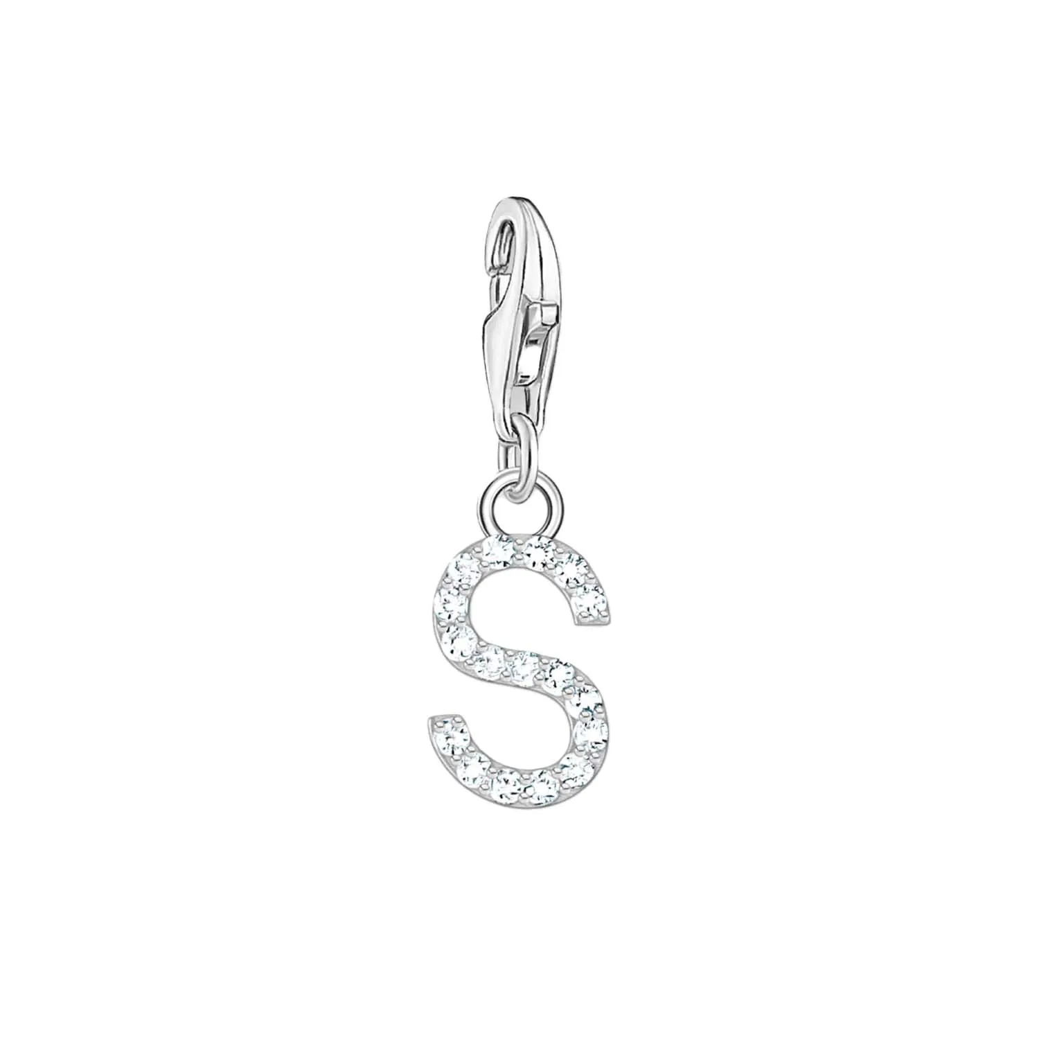 Thomas Sabo Jewellery Thomas Sabo Charmista Sterling Silver Letter S Charm Pendant