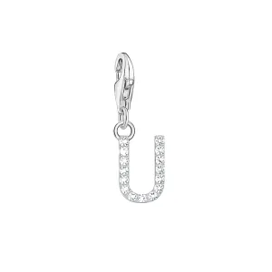 Thomas Sabo Jewellery Thomas Sabo Charmista Sterling Silver Letter U Charm Pendant