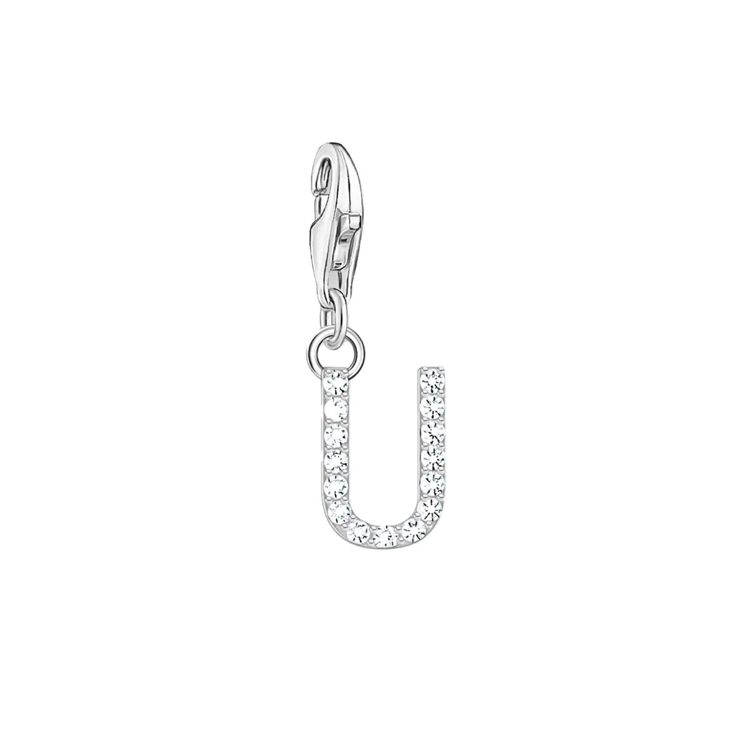 Thomas Sabo Jewellery Thomas Sabo Charmista Sterling Silver Letter U Charm Pendant