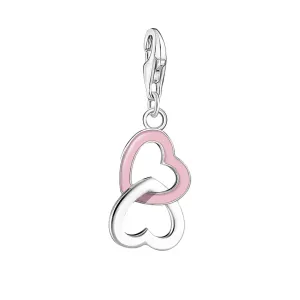 Thomas Sabo Jewellery Thomas Sabo Charmista Sterling Silver Pink Heart Charm Pendant