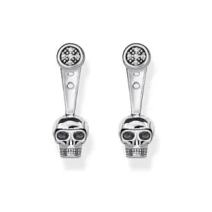 Thomas Sabo Jewellery Thomas Sabo Diamond Silver Rebel at Heart Skull Earring Jackets - D_H0014