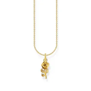 Thomas Sabo Jewellery Thomas Sabo - Essential Gold Plated Rose Necklace