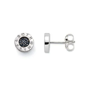 Thomas Sabo Jewellery Thomas Sabo Glam And Soul Sterling Silver Black Zirconia Classic Stud Earrings