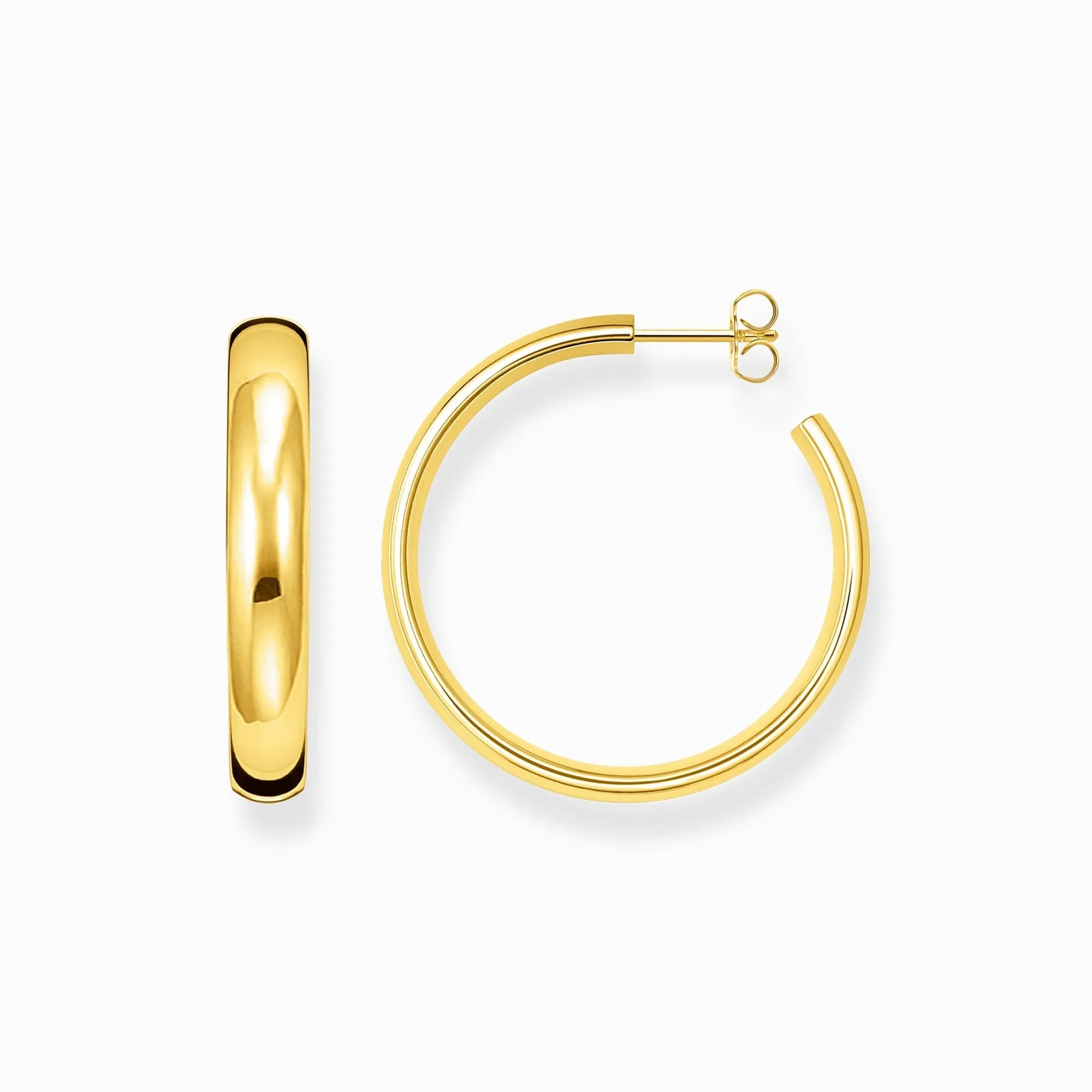 Thomas Sabo Jewellery Thomas Sabo Gold Plated Sterling Silver Medium Hoop Earrings