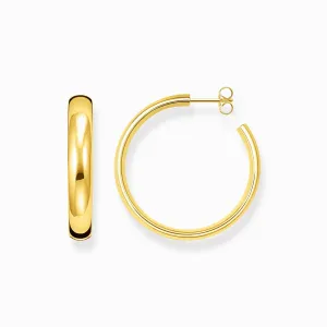 Thomas Sabo Jewellery Thomas Sabo Gold Plated Sterling Silver Medium Hoop Earrings