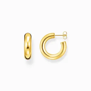 Thomas Sabo Jewellery Thomas Sabo Gold Plated Sterling Silver Small Classic Chunky Hoop Earrings