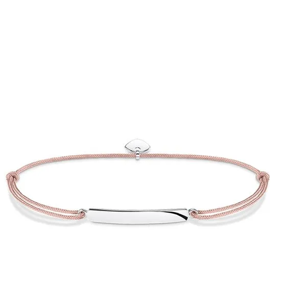 Thomas Sabo Jewellery Thomas Sabo Little Secrets Sterling Silver Pink Bar Bracelet
