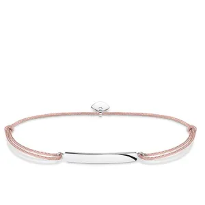 Thomas Sabo Jewellery Thomas Sabo Little Secrets Sterling Silver Pink Bar Bracelet