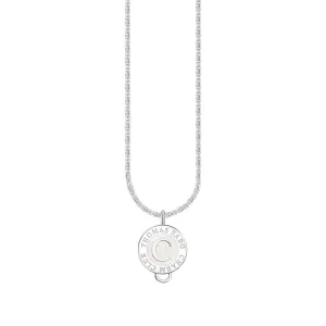 Thomas Sabo Jewellery Thomas Sabo Sterling Silver Charmista Member Charm Necklace with White Coin