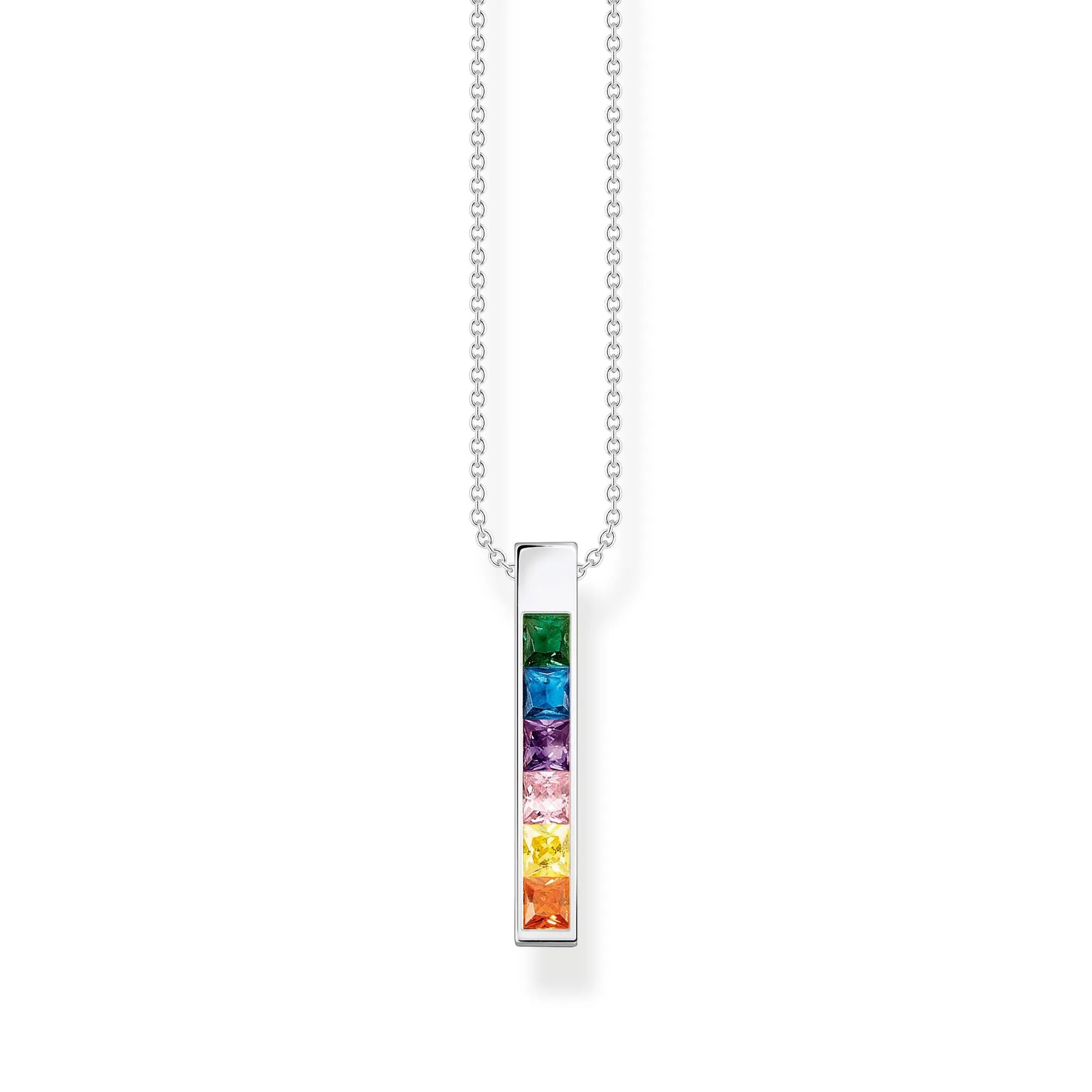 Thomas Sabo Jewellery Thomas Sabo Sterling Silver Colourful Stone Necklace