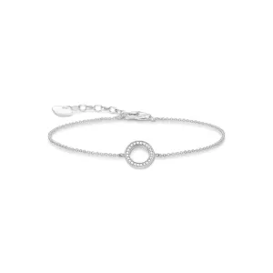 Thomas Sabo Jewellery Thomas Sabo Sterling Silver Cubic Zirconia Open Circle Bracelet