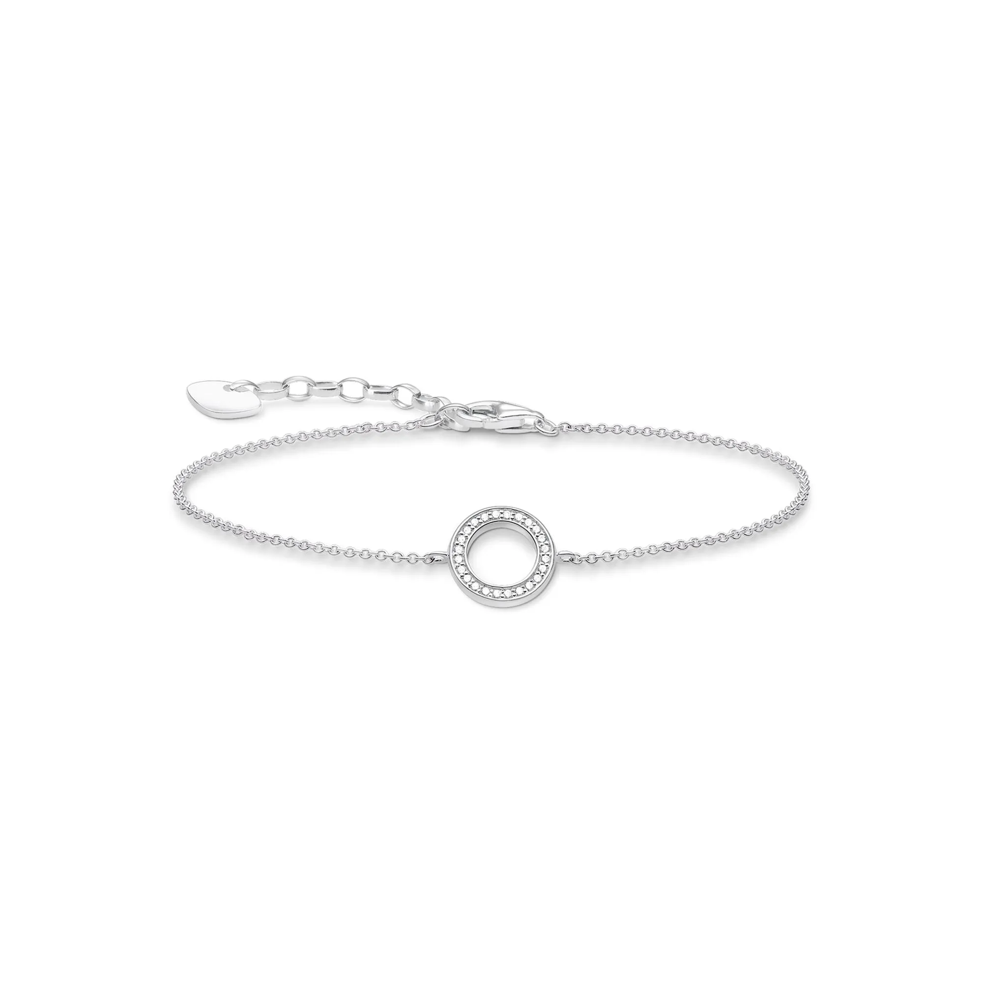 Thomas Sabo Jewellery Thomas Sabo Sterling Silver Cubic Zirconia Open Circle Bracelet