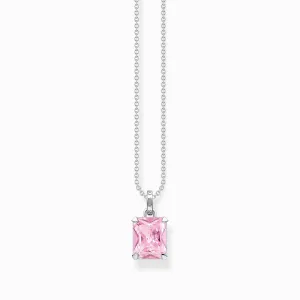 Thomas Sabo Jewellery Thomas Sabo Sterling Silver Pink Stones Necklace
