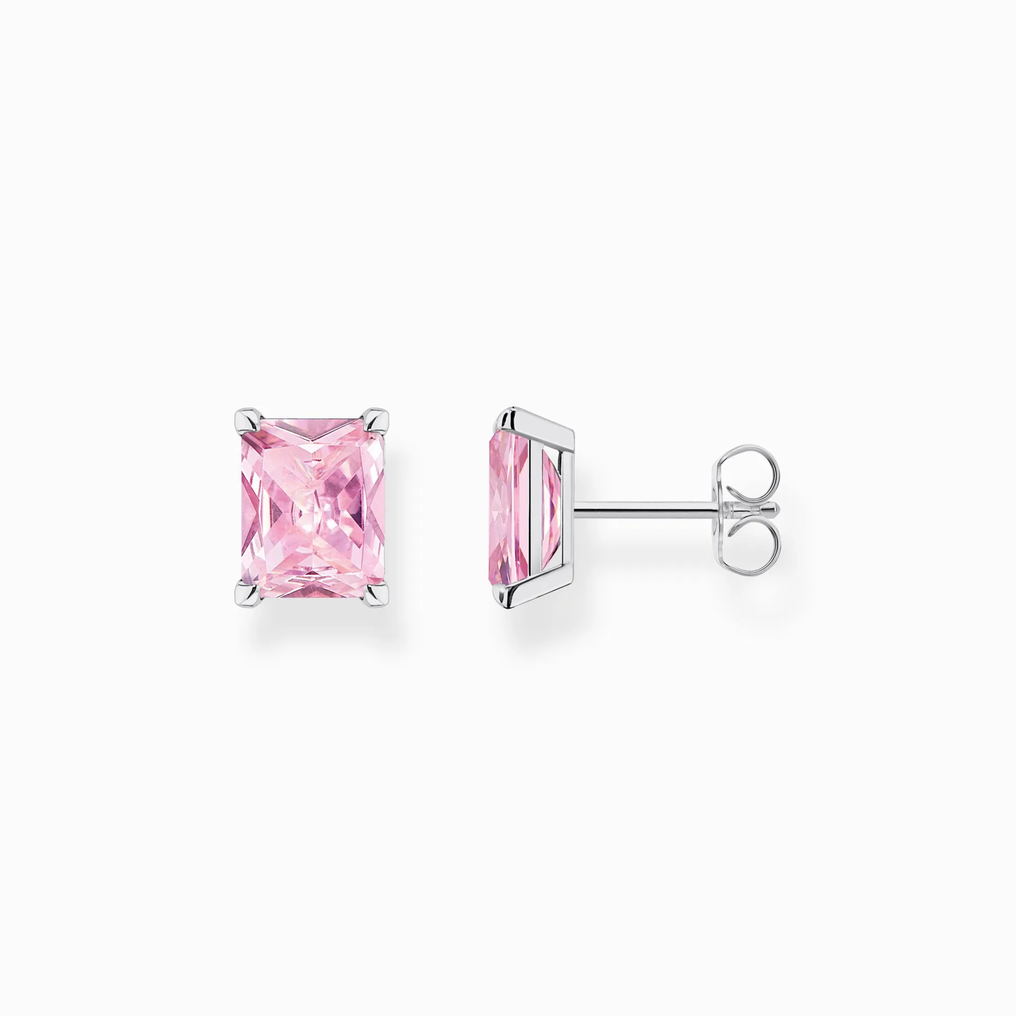 Thomas Sabo Jewellery Thomas Sabo Sterling Silver Pink Stud Earrings
