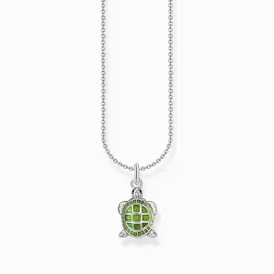 Thomas Sabo Jewellery Thomas Sabo Sterling Silver Turtle Enamel Necklace