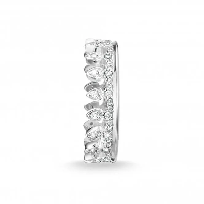 Thomas Sabo Love Anchor Silver Zirconia Crown Ring TR2235-051-14 Thomas Sabo Rings