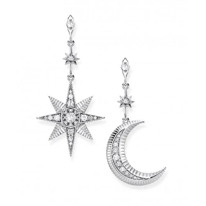 Thomas Sabo Royalty Star And Moon Earrings H2026-643-14 Thomas Sabo Earrings