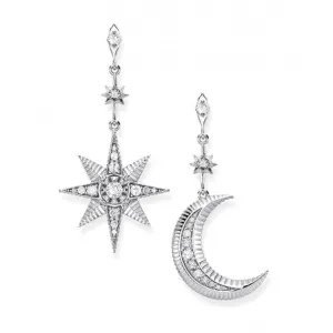 Thomas Sabo Royalty Star And Moon Earrings H2026-643-14 Thomas Sabo Earrings