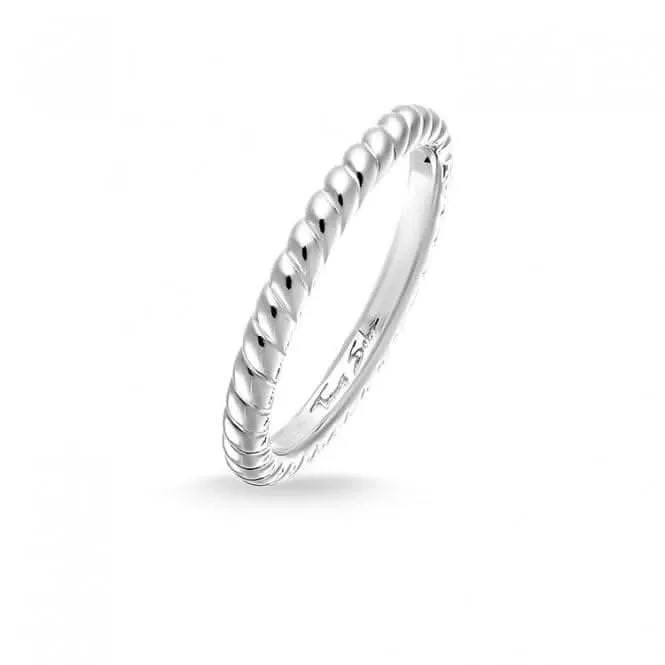Thomas Sabo Silver Cord Look Ring TR1978-001-12 Thomas Sabo Rings