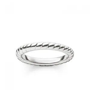 Thomas Sabo Silver Cord Look Ring TR1978-001-12 Thomas Sabo Rings