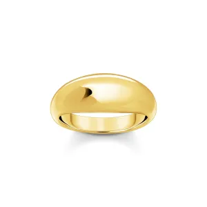 Thomas Sabo Silver Jewellery Thomas Sabo Gold Plated Sterling Silver Bold Timeless Ring