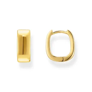 Thomas Sabo Silver Jewellery Thomas Sabo Gold Plated Sterling Silver Essential Angular 13mm Hoop Earrings