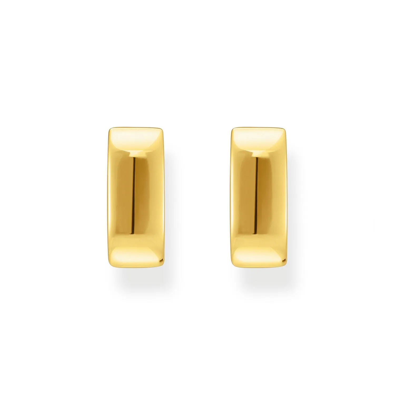 Thomas Sabo Silver Jewellery Thomas Sabo Gold Plated Sterling Silver Essential Angular 13mm Hoop Earrings