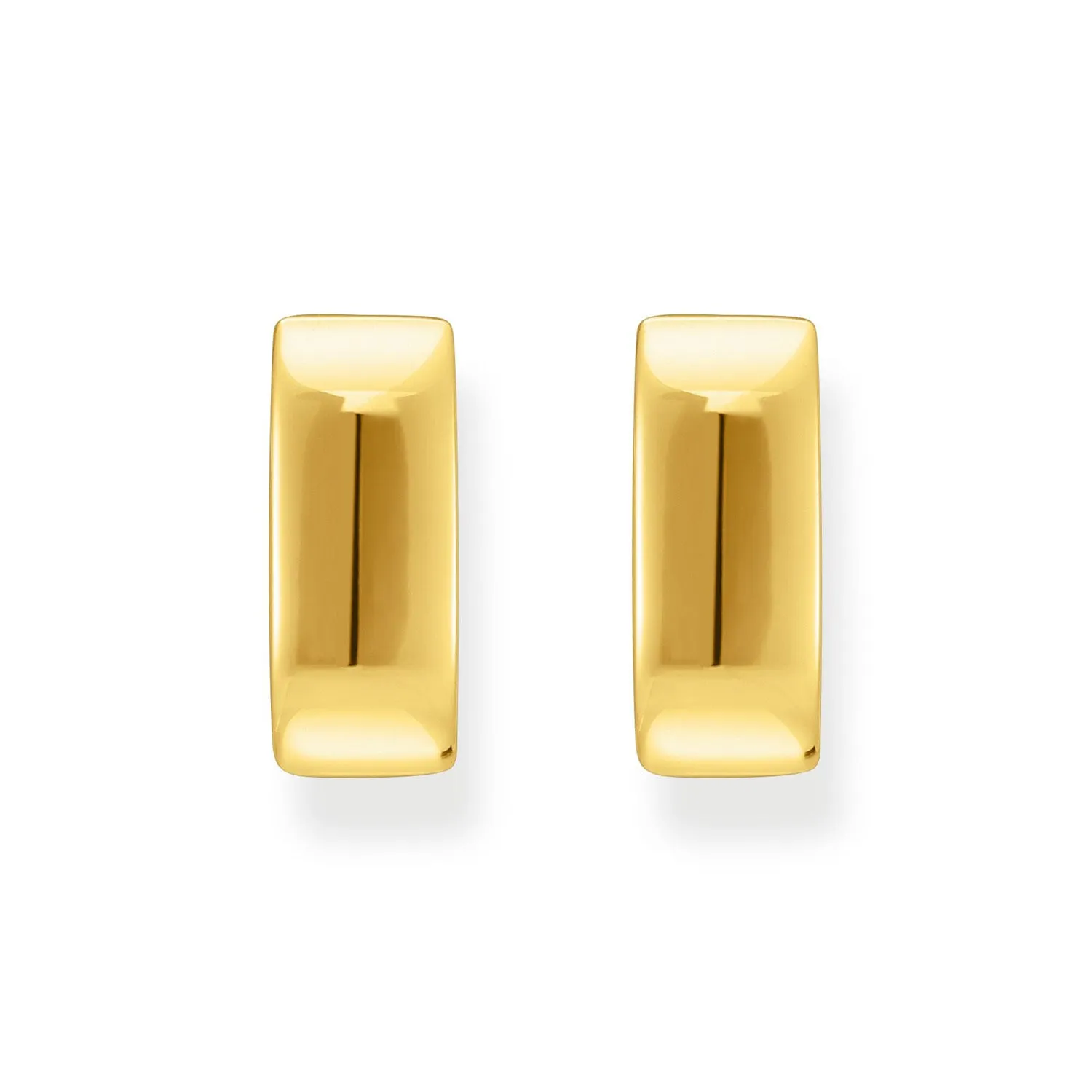 Thomas Sabo Silver Jewellery Thomas Sabo Gold Plated Sterling Silver Essential Angular 16mm Hoop Earrings