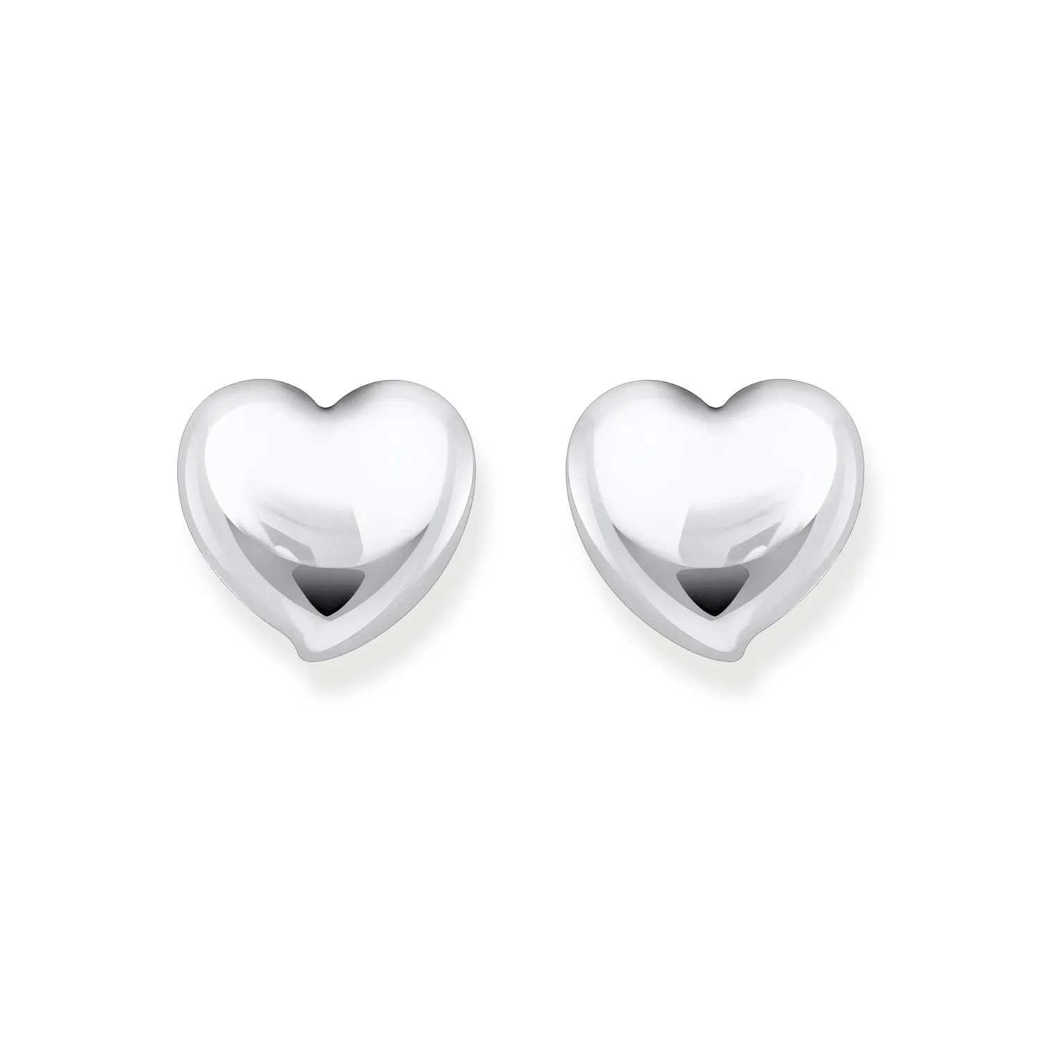 Thomas Sabo Silver Jewellery Thomas Sabo Sterling Silver Bold Heart Stud Earrings