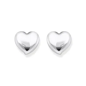 Thomas Sabo Silver Jewellery Thomas Sabo Sterling Silver Bold Heart Stud Earrings