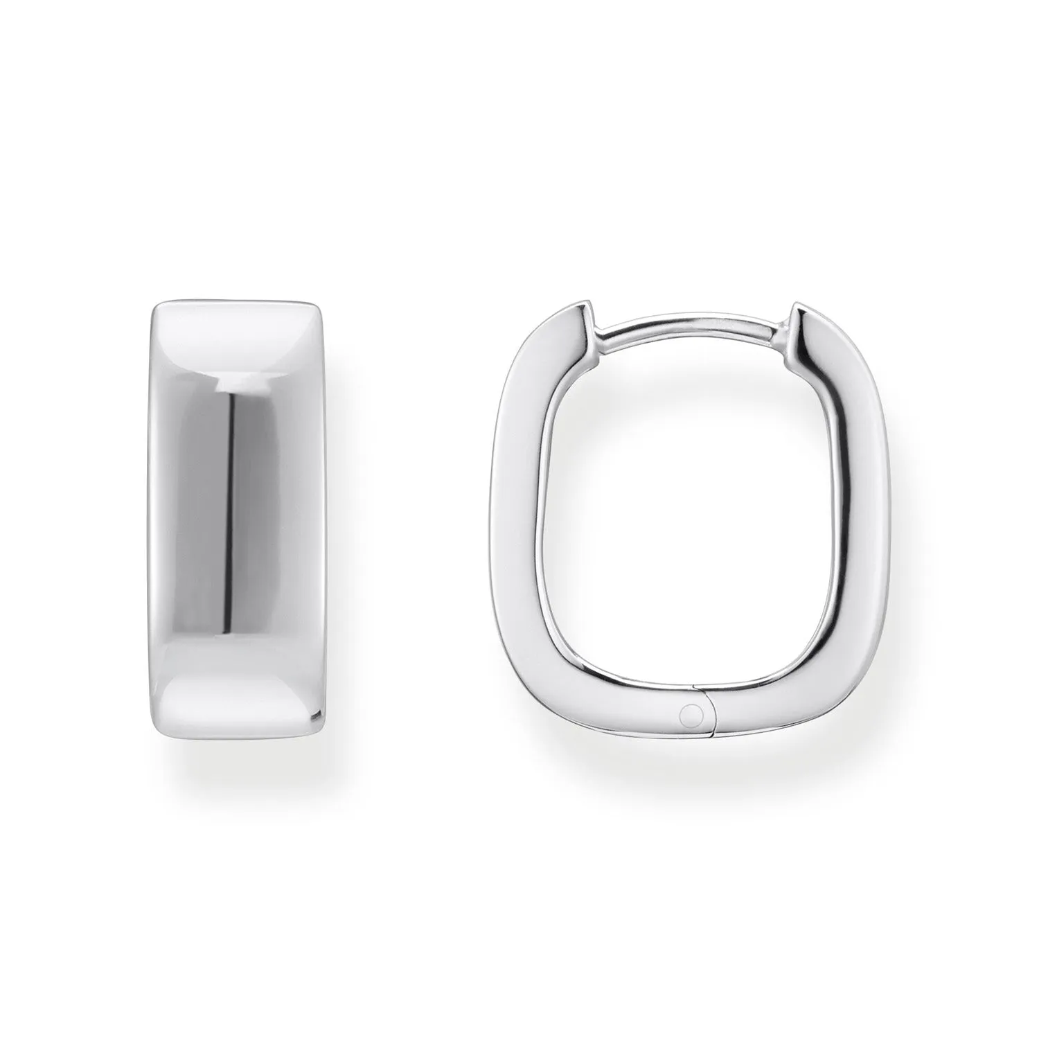Thomas Sabo Silver Jewellery Thomas Sabo Sterling Silver Essential Angular 16mm Hoop Earrings
