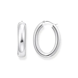 Thomas Sabo Silver Jewellery Thomas Sabo Sterling Silver Essential Chunky 34mm Hoop Earrings