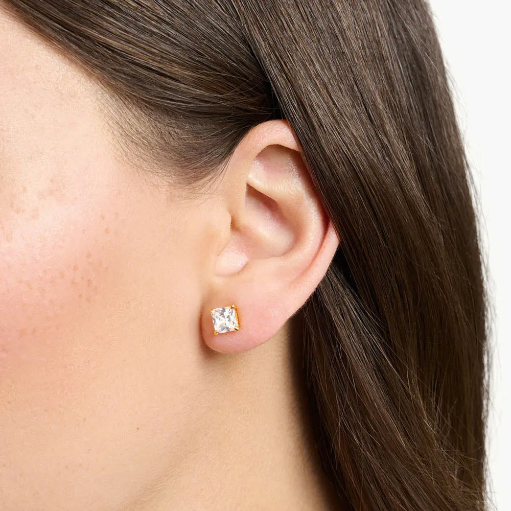Thomas Sabo Silver Jewellery Thomas Sabo Sterling Silver Gold Plated Magic Stones CZ Stud Earrings