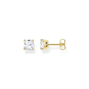 Thomas Sabo Silver Jewellery Thomas Sabo Sterling Silver Gold Plated Magic Stones CZ Stud Earrings