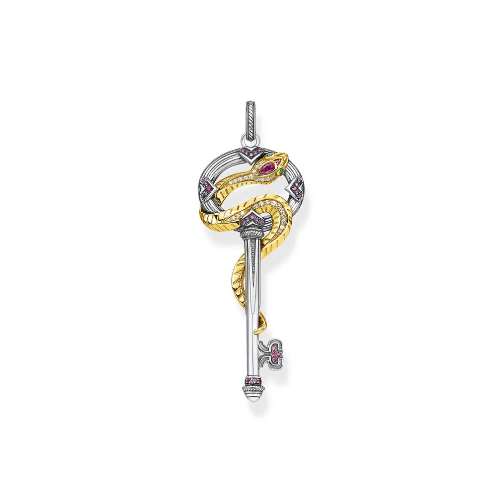 Thomas Sabo Silver Jewellery Thomas Sabo Sterling Silver Magic Garden Snake Key Pendant