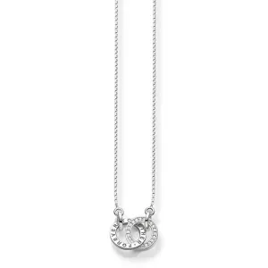 Thomas Sabo Silver Jewellery Thomas Sabo Sterling Silver Together Rings On 40-45cm Chain