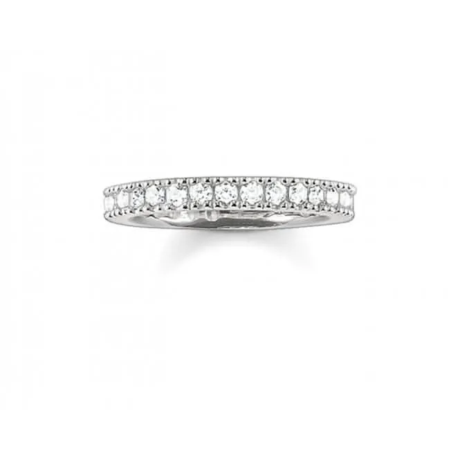 Thomas Sabo Silver Pavé Eternity Ring TR1981-051-14 Thomas Sabo Rings