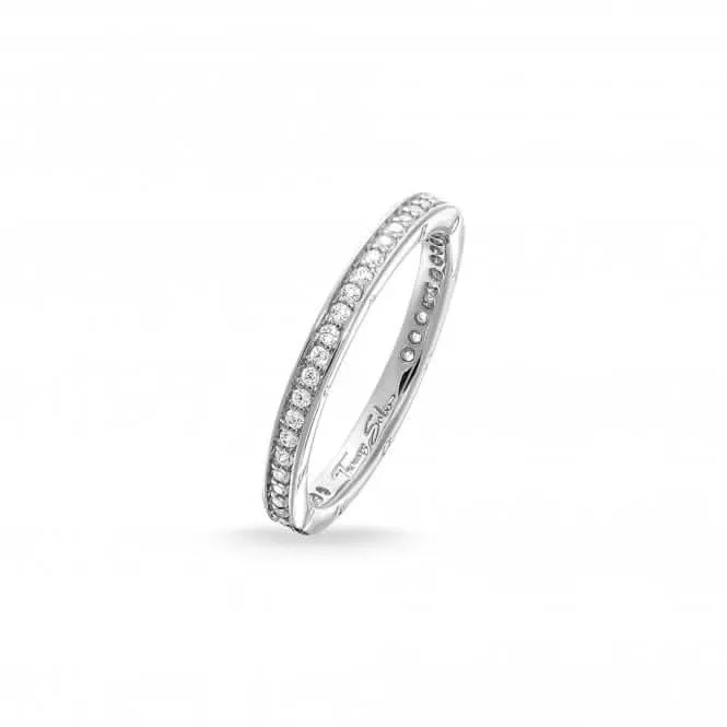 Thomas Sabo Silver Pavé Eternity Ring TR1983-051-14 Thomas Sabo Rings